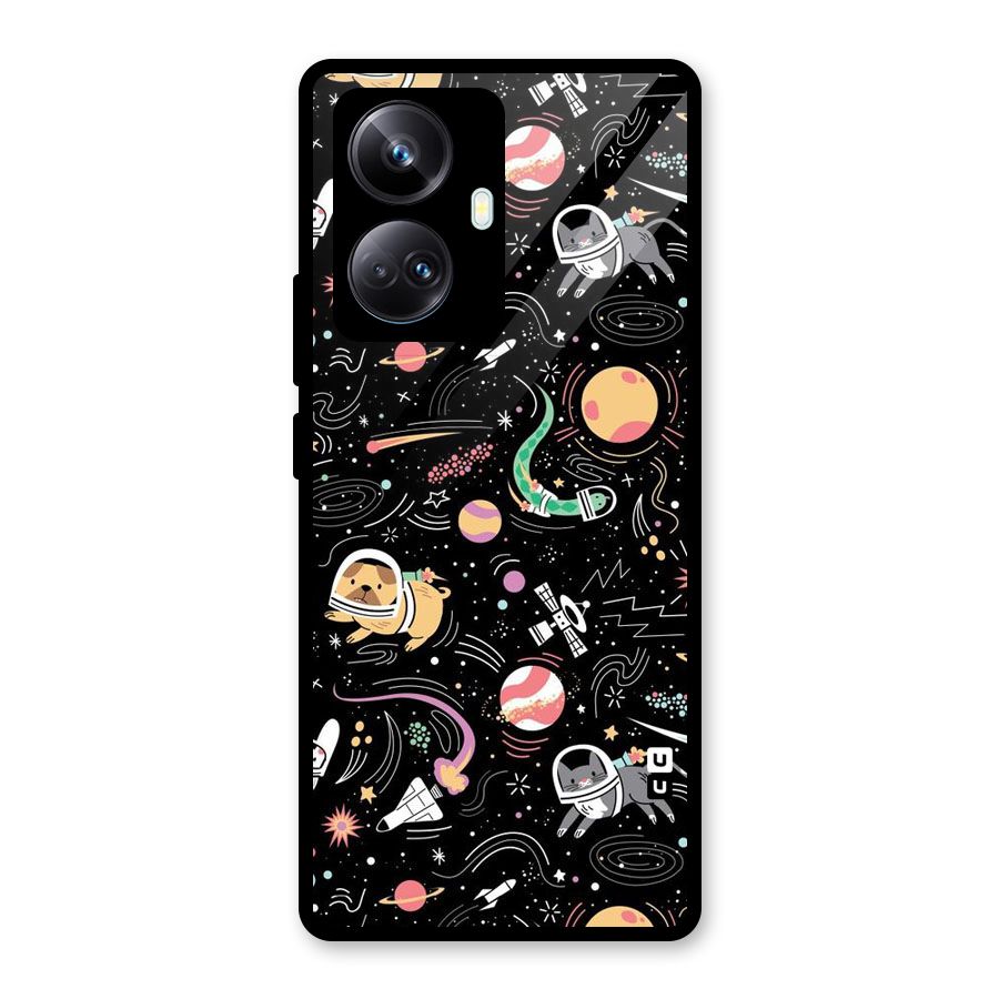 Dog Planetarium Glass Back Case for Realme 10 Pro Plus