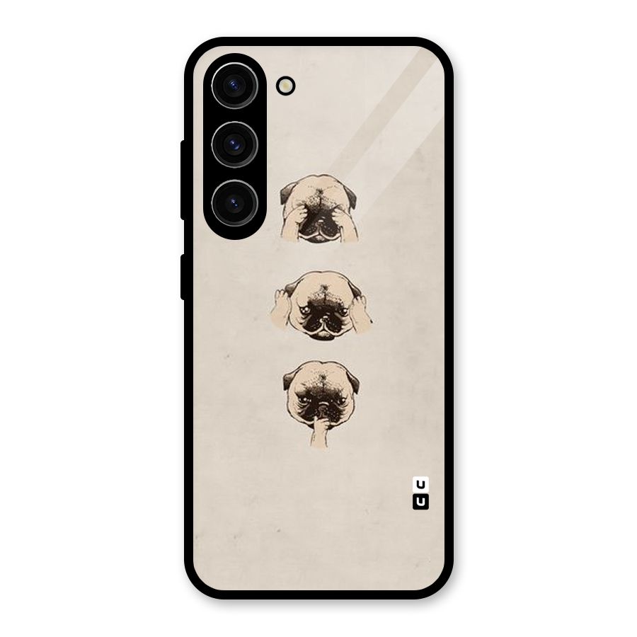 Doggo Moods Glass Back Case for Galaxy S23