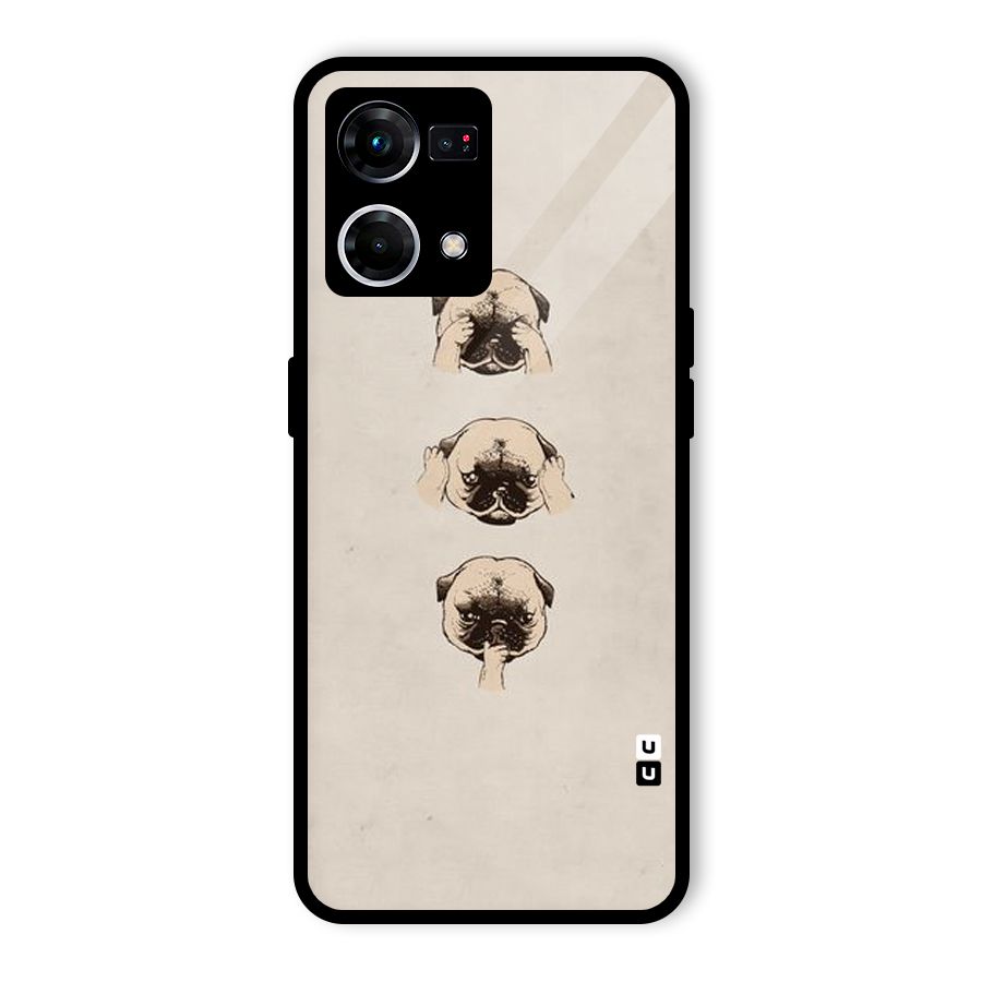 Doggo Moods Glass Back Case for Oppo F21 Pro 4G