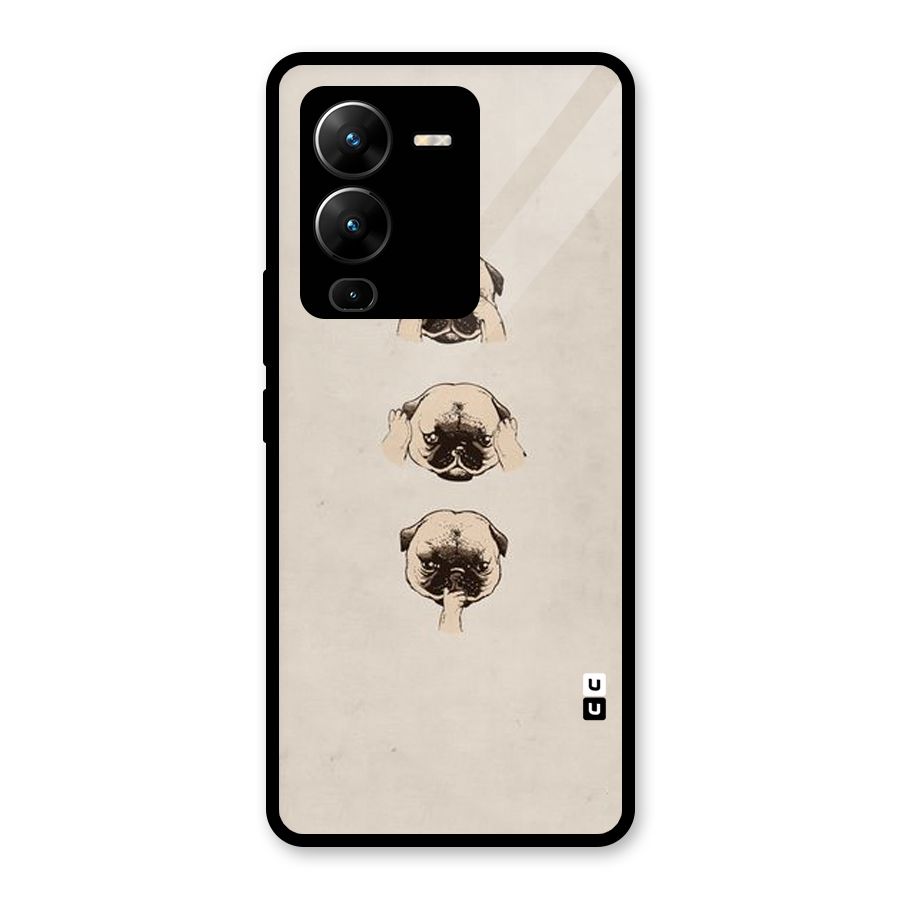 Doggo Moods Glass Back Case for Vivo V25 Pro