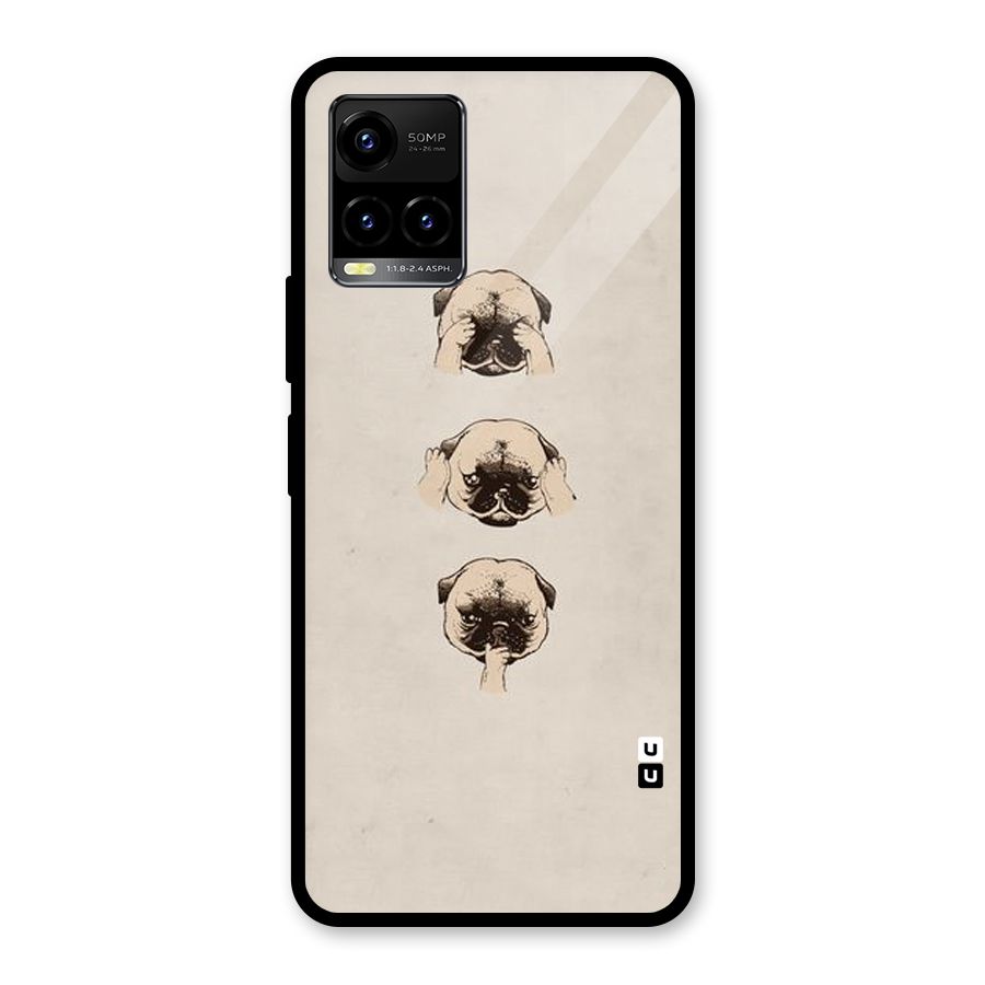 Doggo Moods Glass Back Case for Vivo Y21 2021