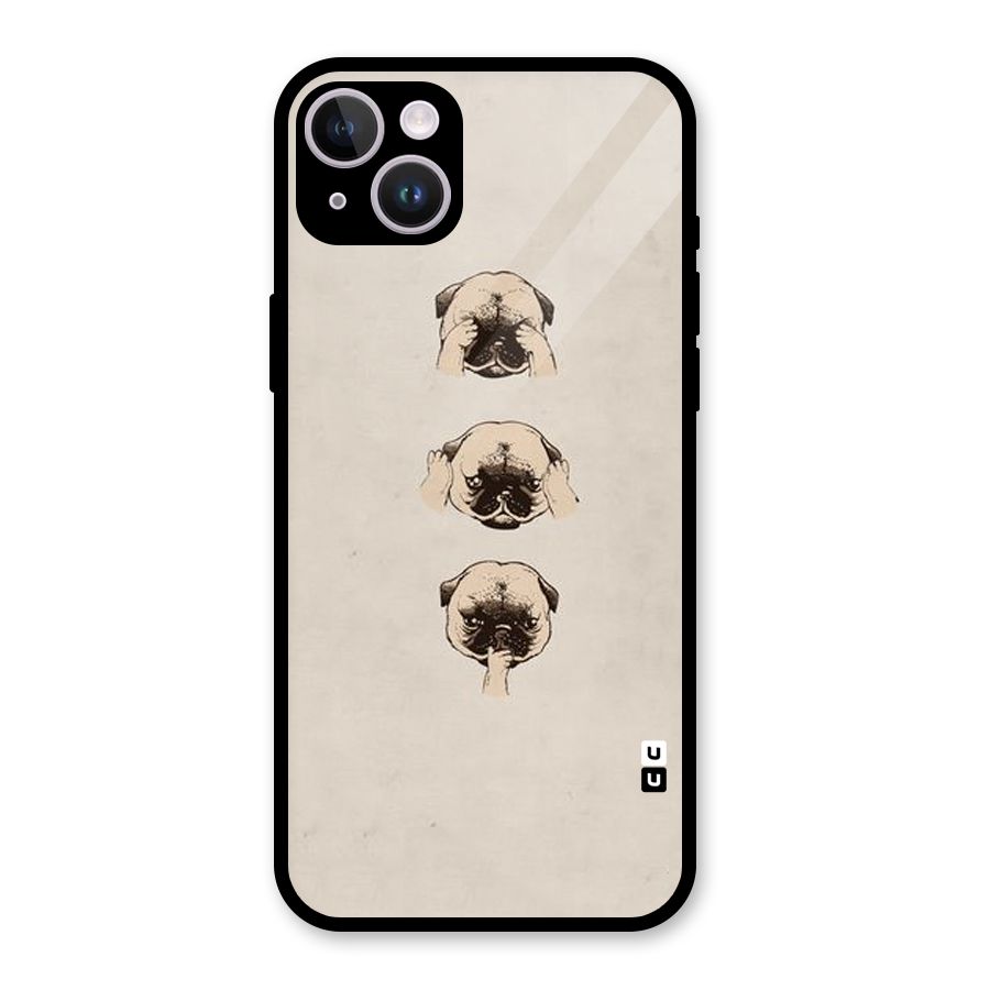 Doggo Moods Glass Back Case for iPhone 14 Plus