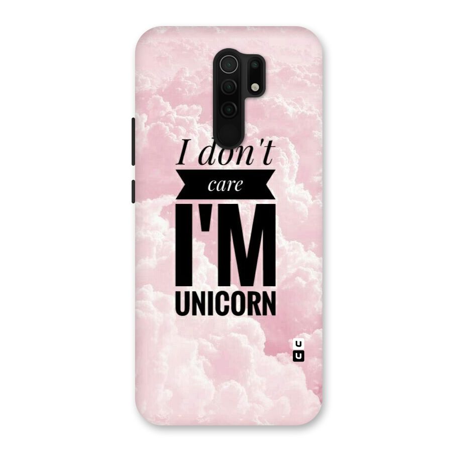 Dont Care Unicorn Back Case for Poco M2
