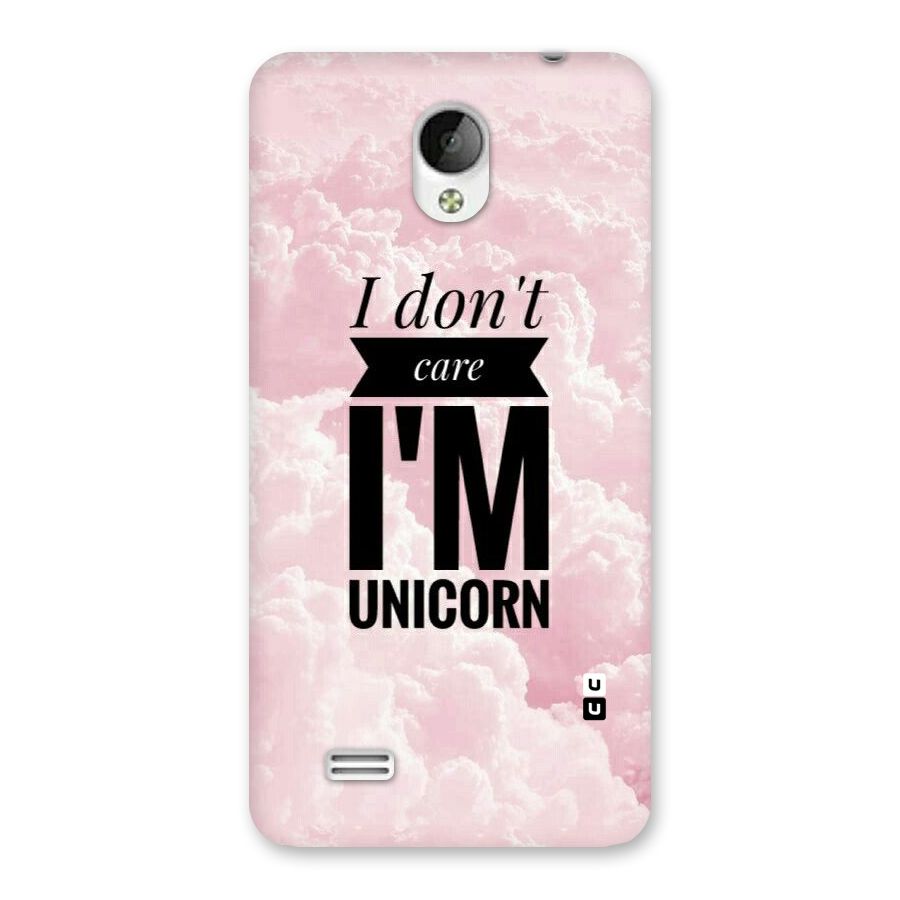 Dont Care Unicorn Back Case for Vivo Y21