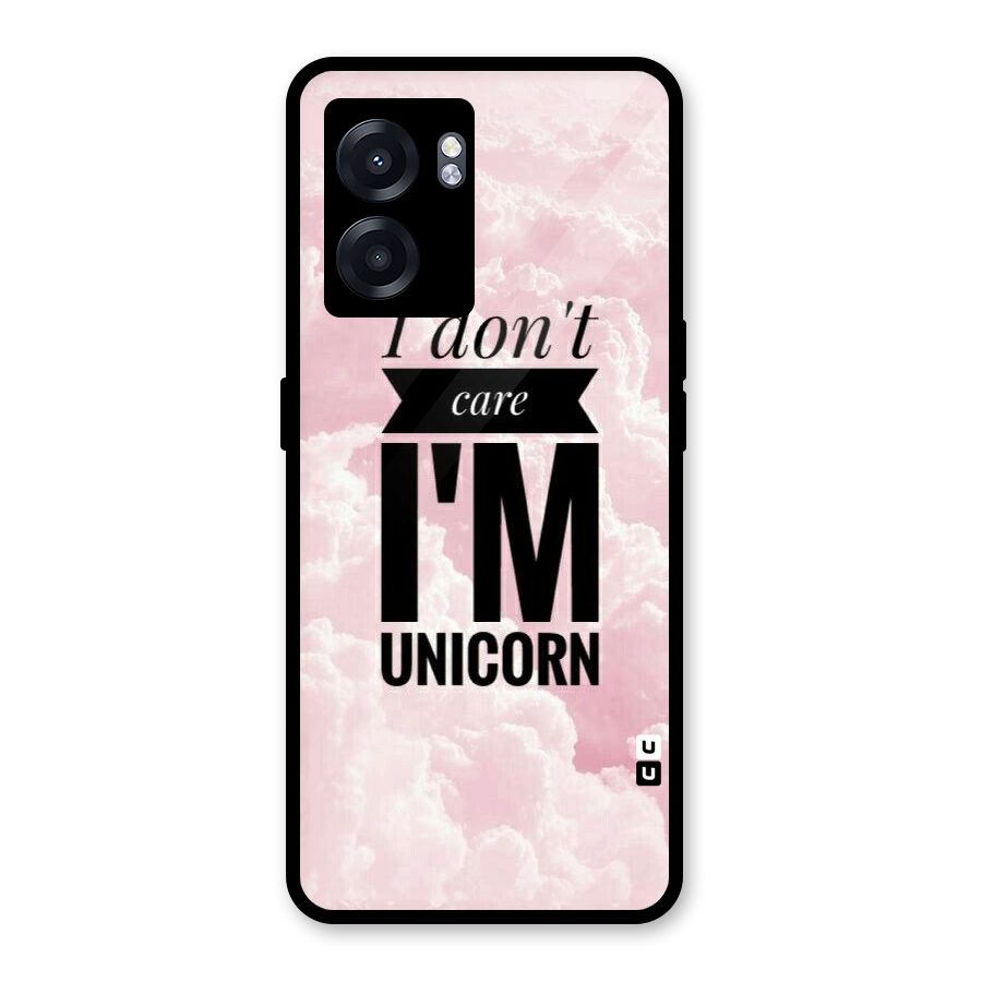 Dont Care Unicorn Glass Back Case for Oppo K10 (5G)