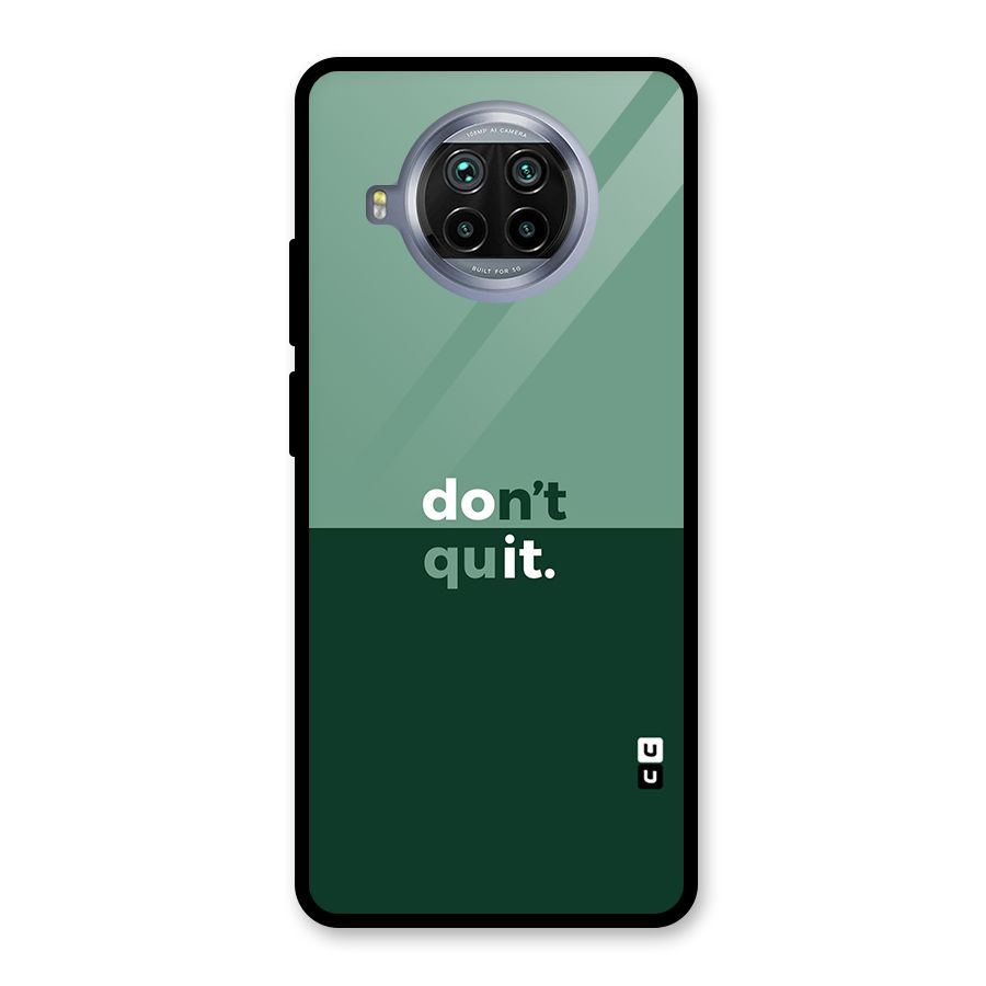 Dont Quit Do It Glass Back Case for Mi 10i