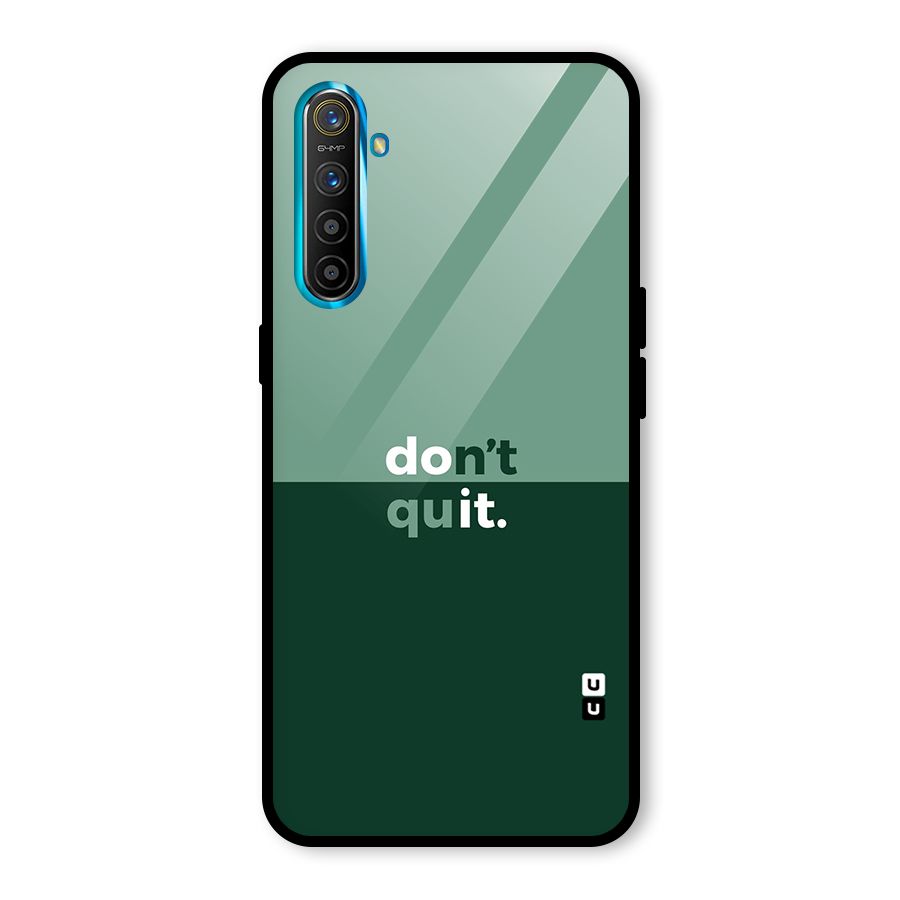 Dont Quit Do It Glass Back Case for Realme XT