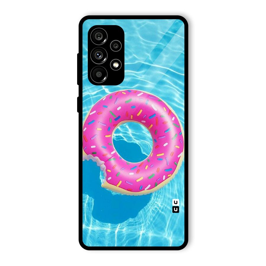 Donut Swim Glass Back Case for Galaxy A73 5G