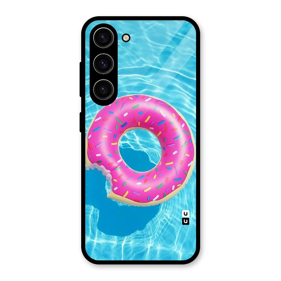Donut Swim Glass Back Case for Galaxy S23