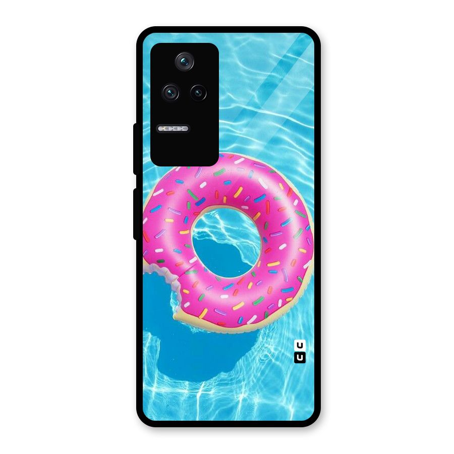 Donut Swim Glass Back Case for Poco F4 5G