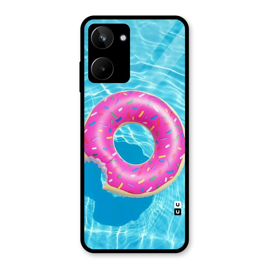 Donut Swim Glass Back Case for Realme 10