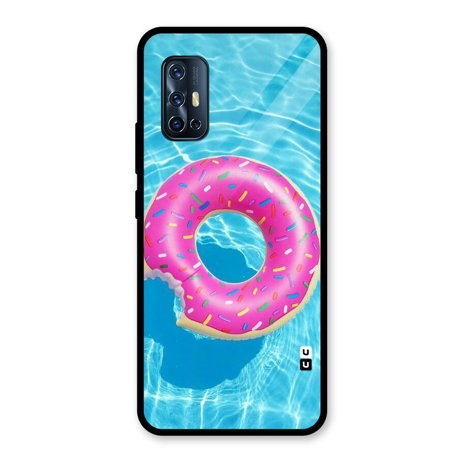 Donut Swim Glass Back Case for Vivo V17