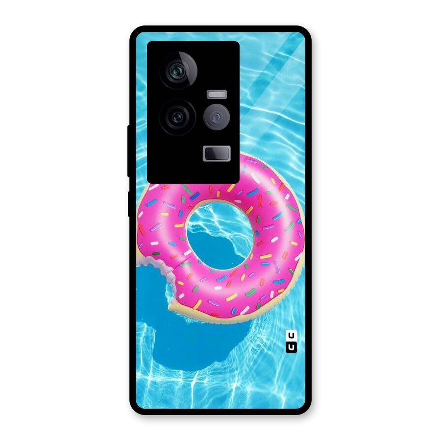 Donut Swim Glass Back Case for Vivo iQOO 11 5G