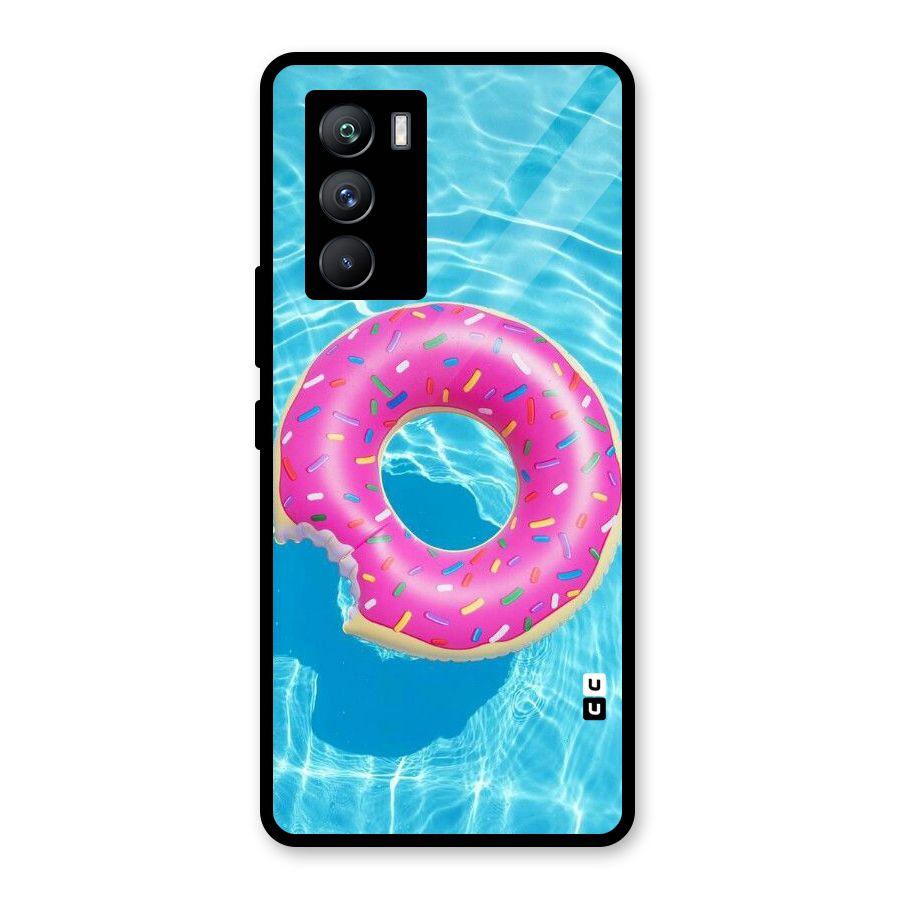 Donut Swim Glass Back Case for Vivo iQOO 9 SE