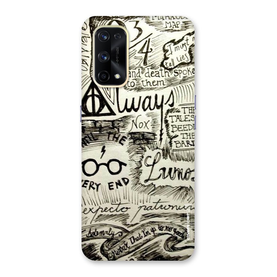 Doodle Art Glass Back Case for Realme X7 Pro