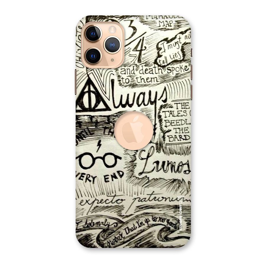 Doodle Art Back Case for iPhone 11 Pro Max Logo Cut