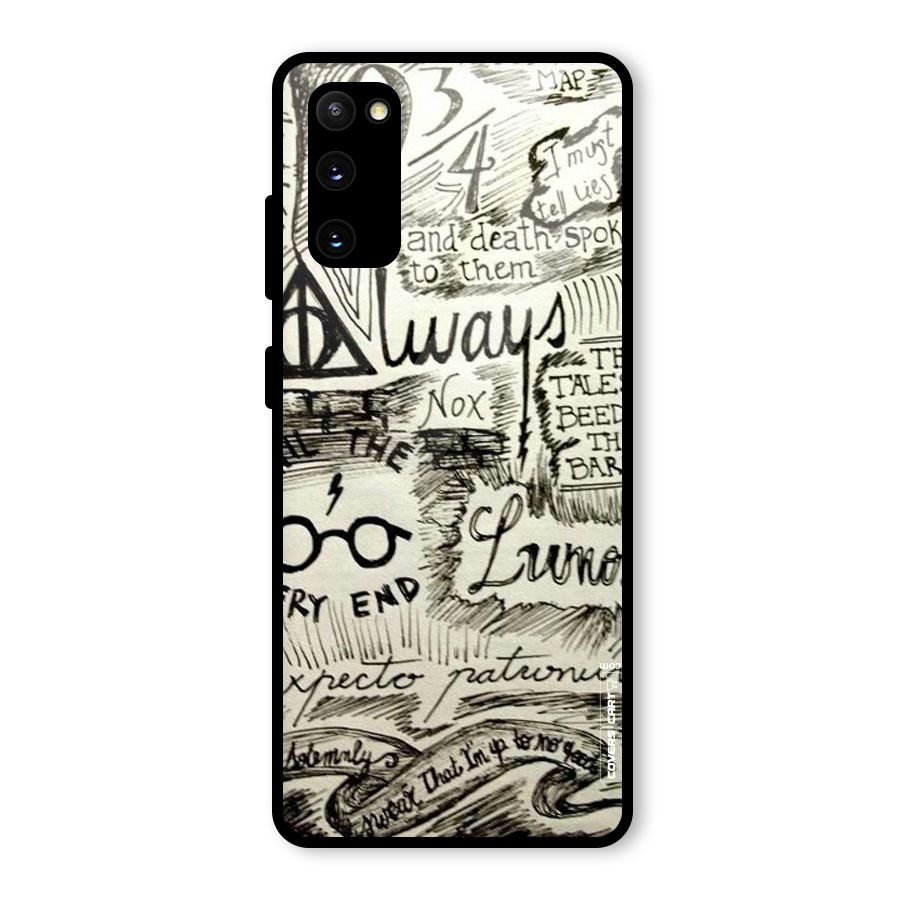 Doodle Art Glass Back Case for Galaxy S20 FE 5G