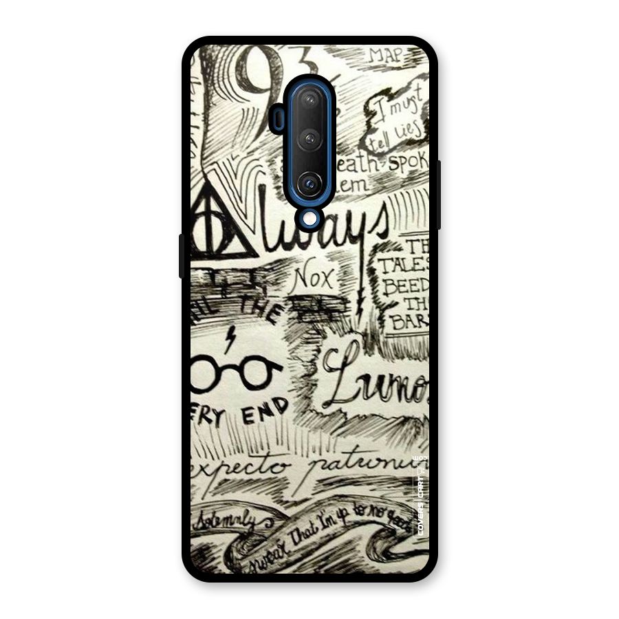 Doodle Art Glass Back Case for OnePlus 7T Pro