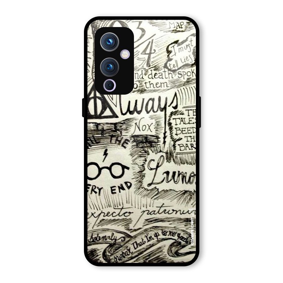 Doodle Art Glass Back Case for OnePlus 9