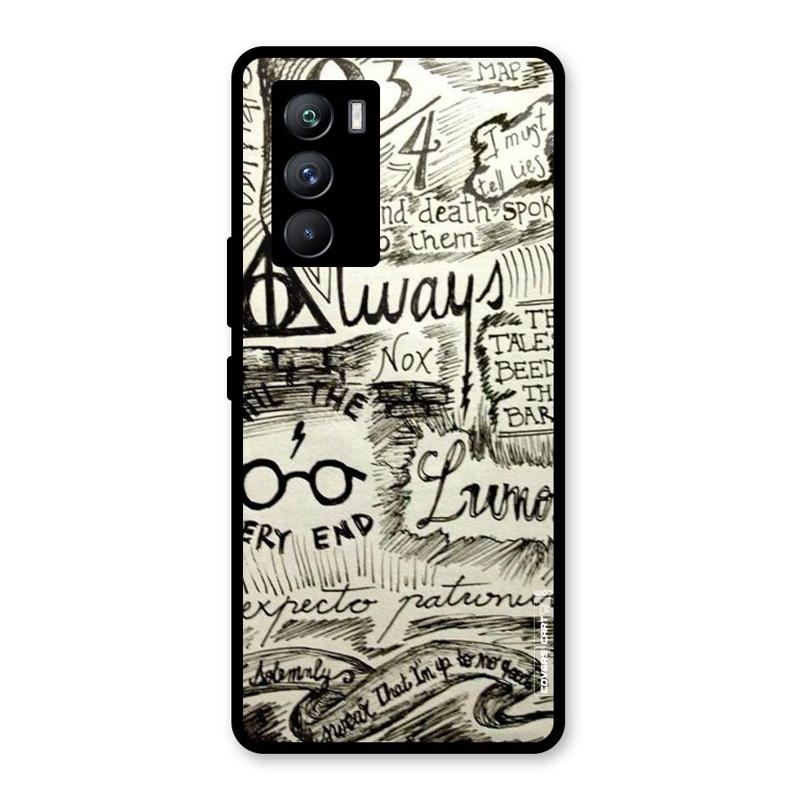 Doodle Art Glass Back Case for Vivo iQOO 9 SE