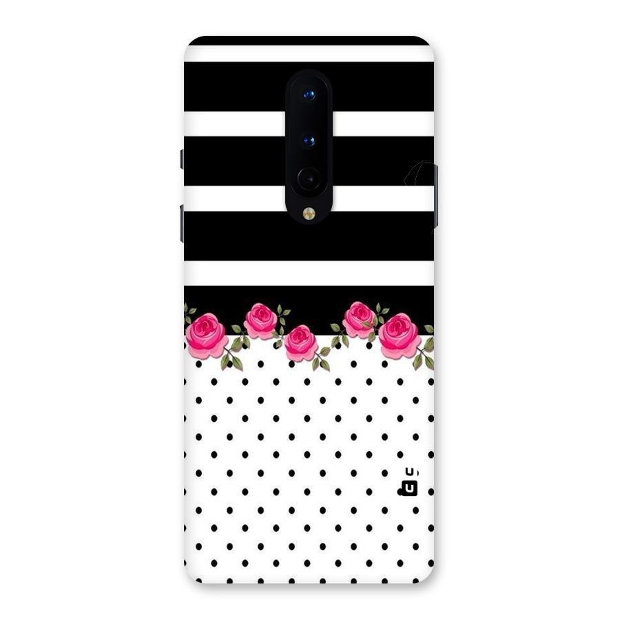 Dots Roses Stripes Back Case for OnePlus 8