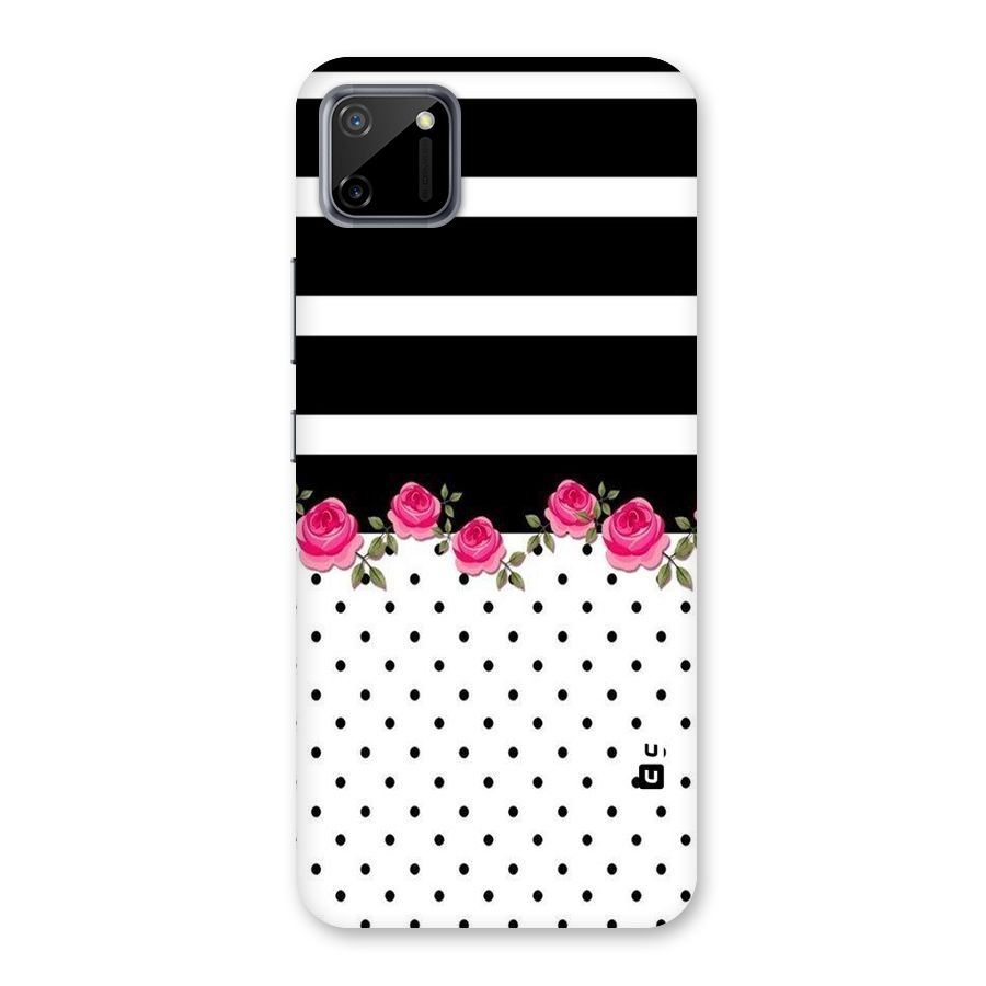 Dots Roses Stripes Back Case for Realme C11