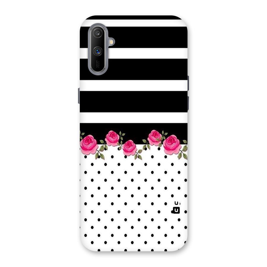 Dots Roses Stripes Back Case for Realme C3