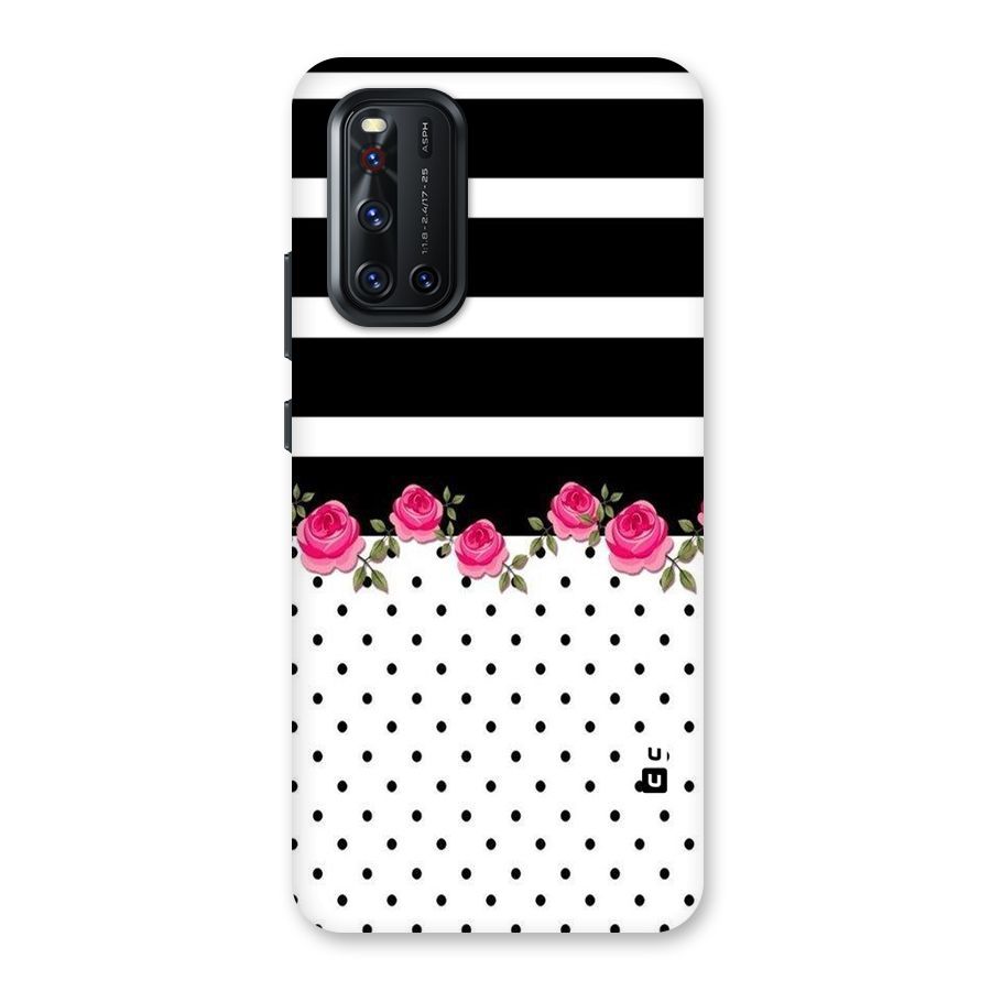 Dots Roses Stripes Back Case for Vivo V19