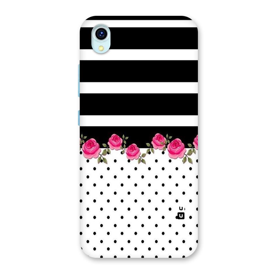 Dots Roses Stripes Back Case for Vivo Y1s