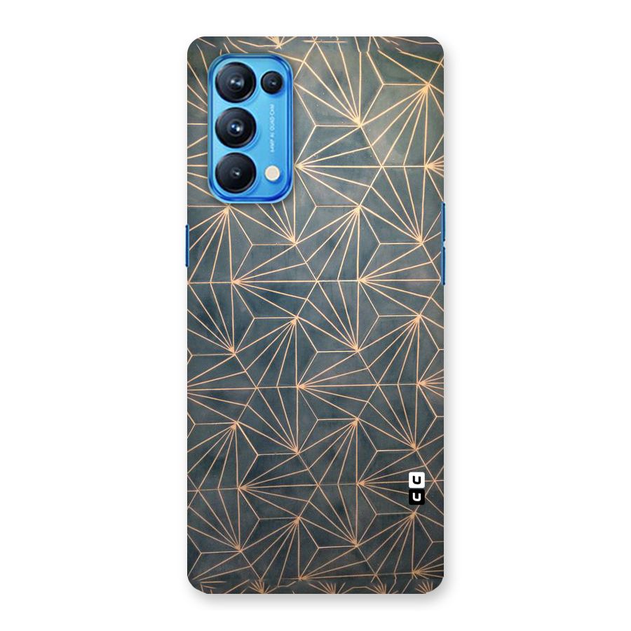 Dotted Lines Pattern Back Case for Oppo Reno5 Pro 5G