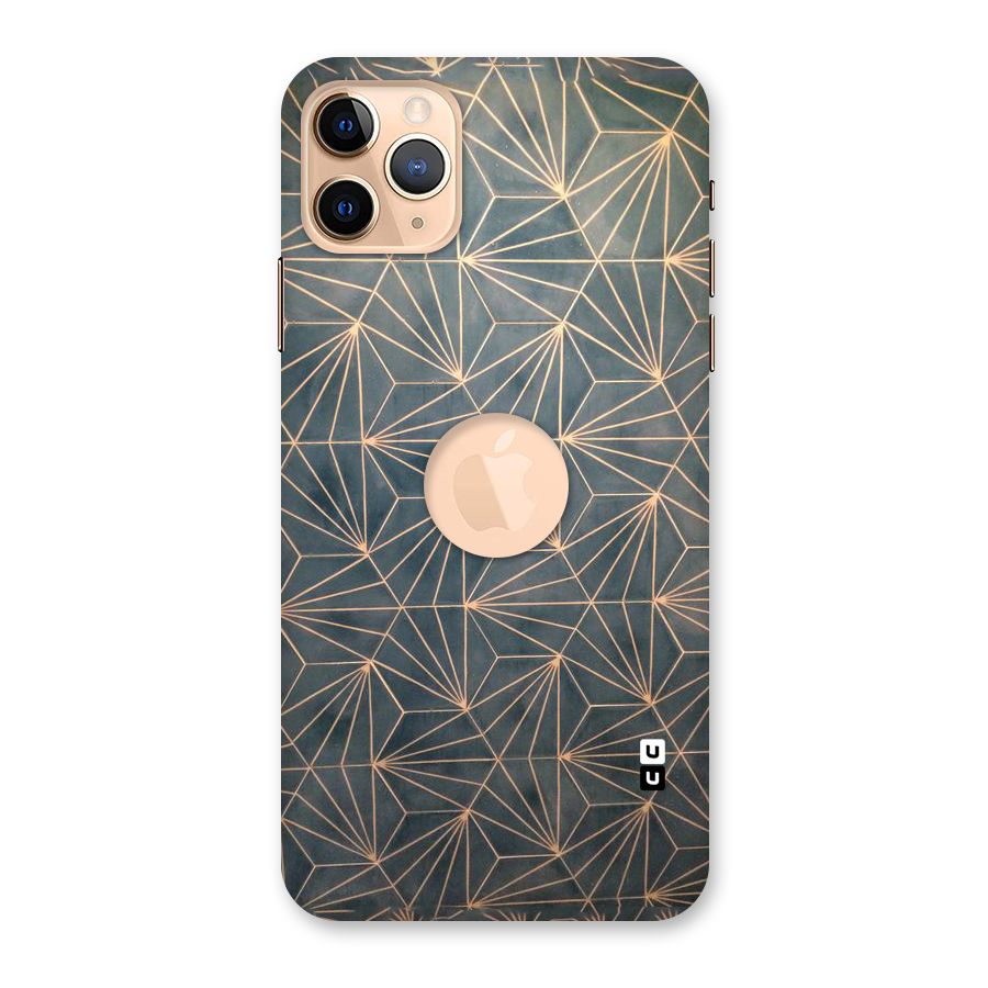 Dotted Lines Pattern Back Case for iPhone 11 Pro Max Logo Cut