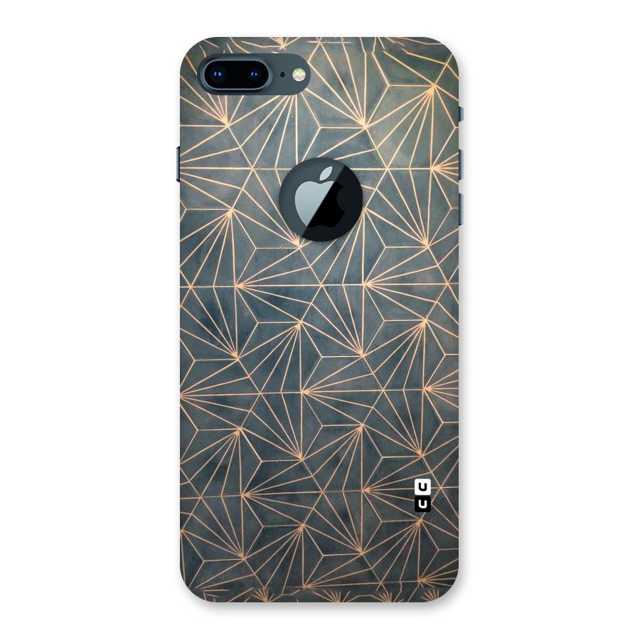 Dotted Lines Pattern Back Case for iPhone 7 Plus Logo Cut