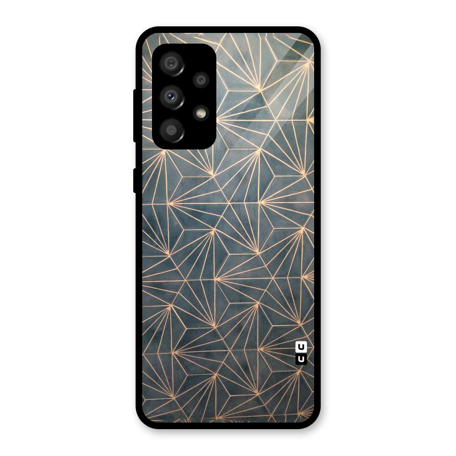Dotted Lines Pattern Glass Back Case for Galaxy A32