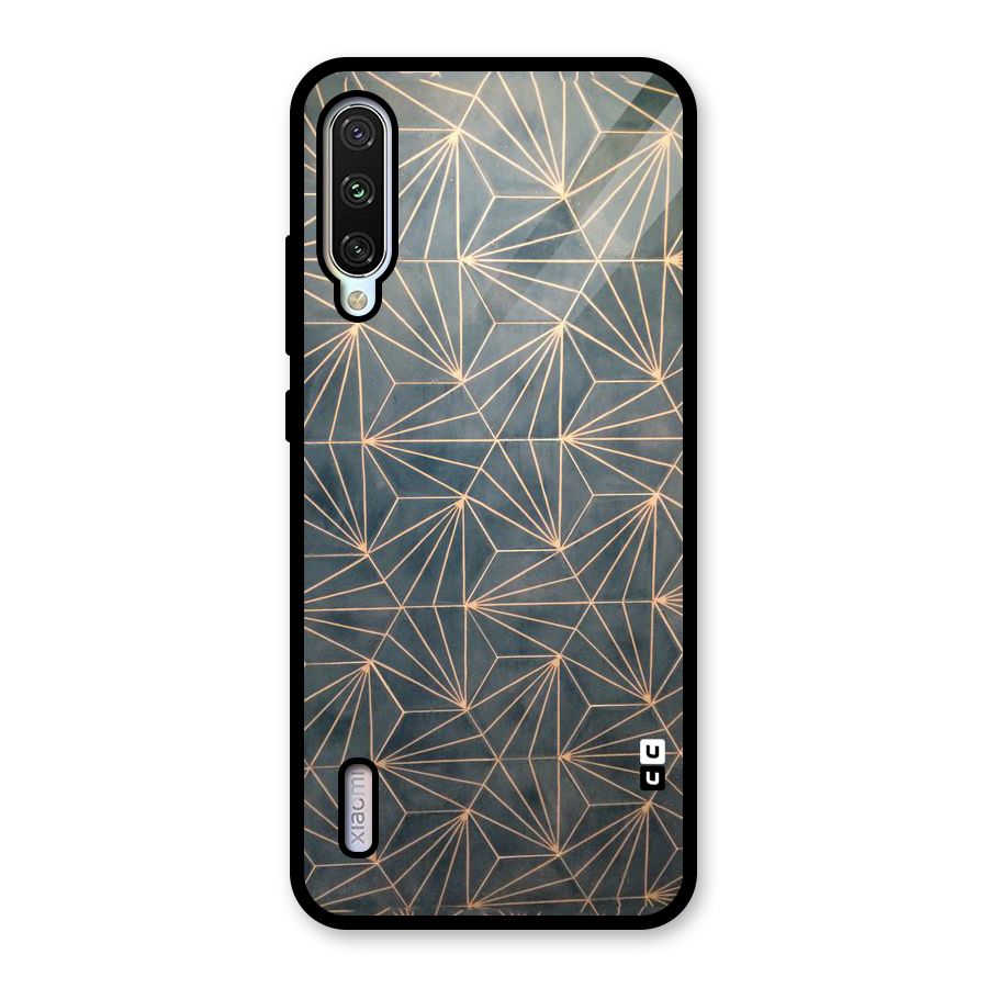 Dotted Lines Pattern Glass Back Case for Mi A3