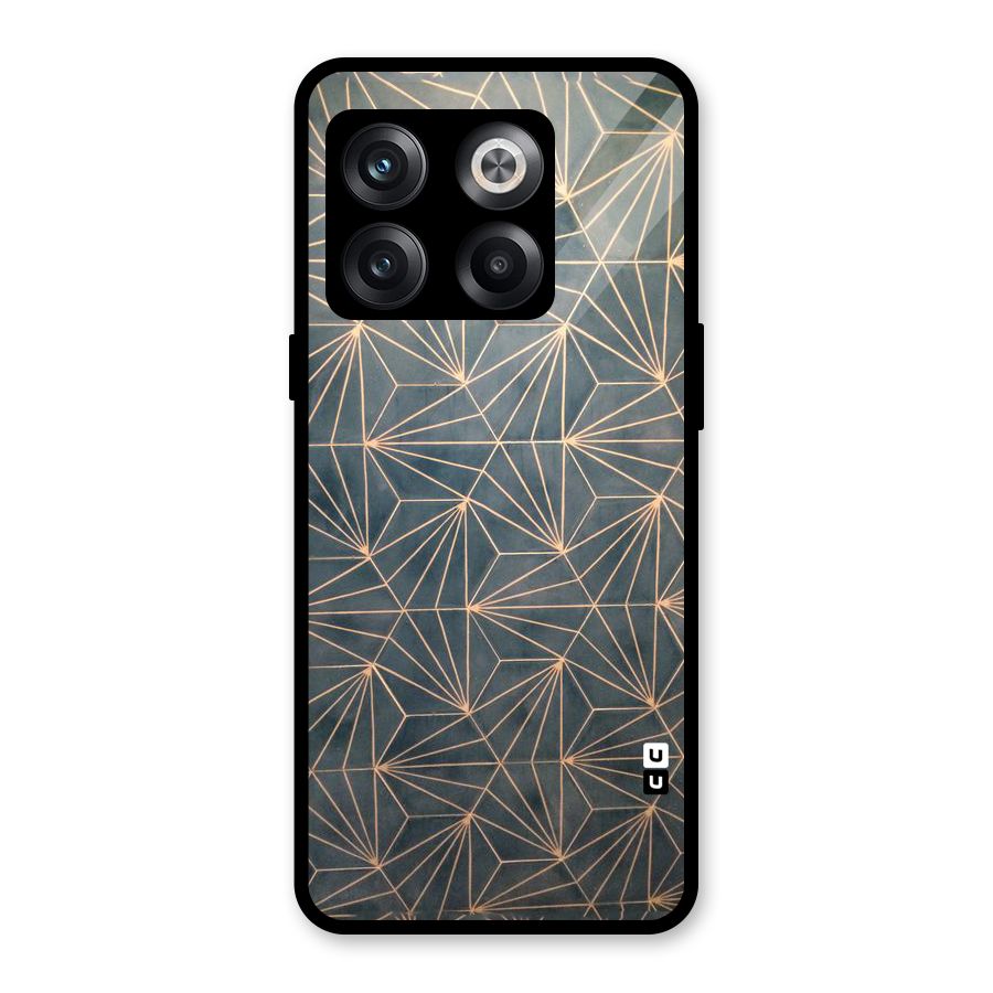 Dotted Lines Pattern Glass Back Case for OnePlus 10T