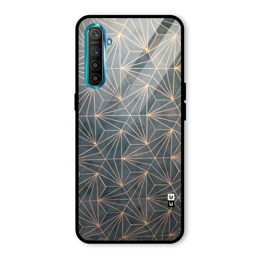 Dotted Lines Pattern Glass Back Case for Realme X2
