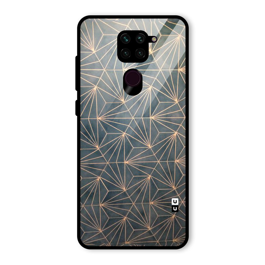 Dotted Lines Pattern Glass Back Case for Redmi Note 9