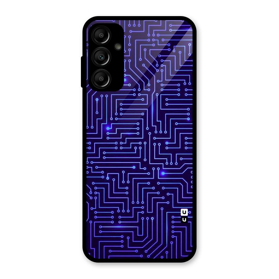 Dotting Lines Glass Back Case for Galaxy A14 5G