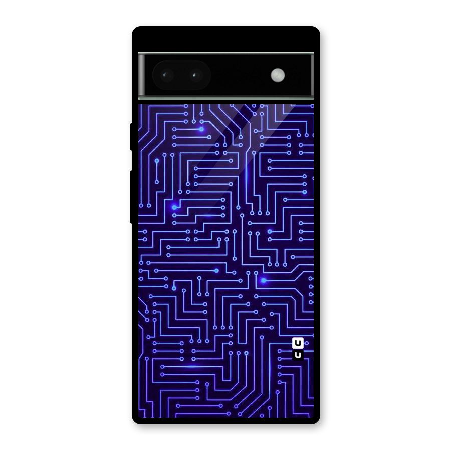 Dotting Lines Glass Back Case for Google Pixel 6a