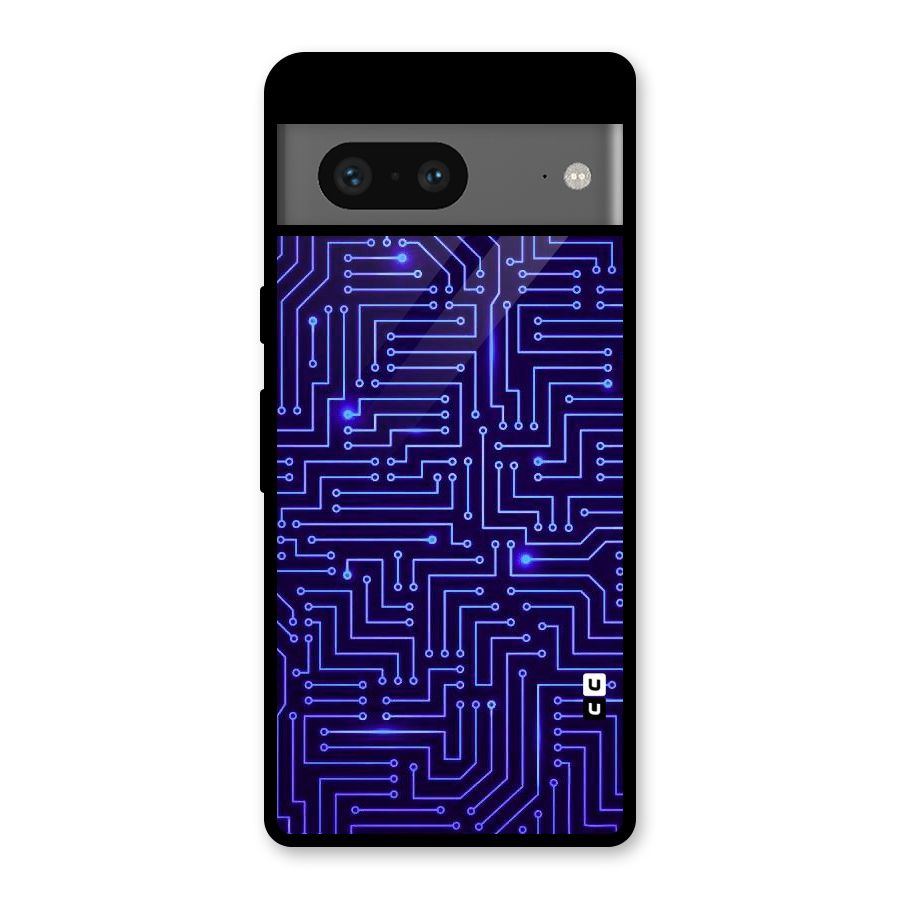 Dotting Lines Glass Back Case for Google Pixel 7