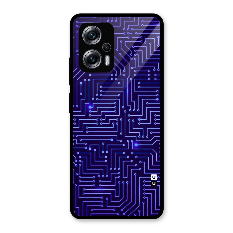 Dotting Lines Glass Back Case for Redmi K50i
