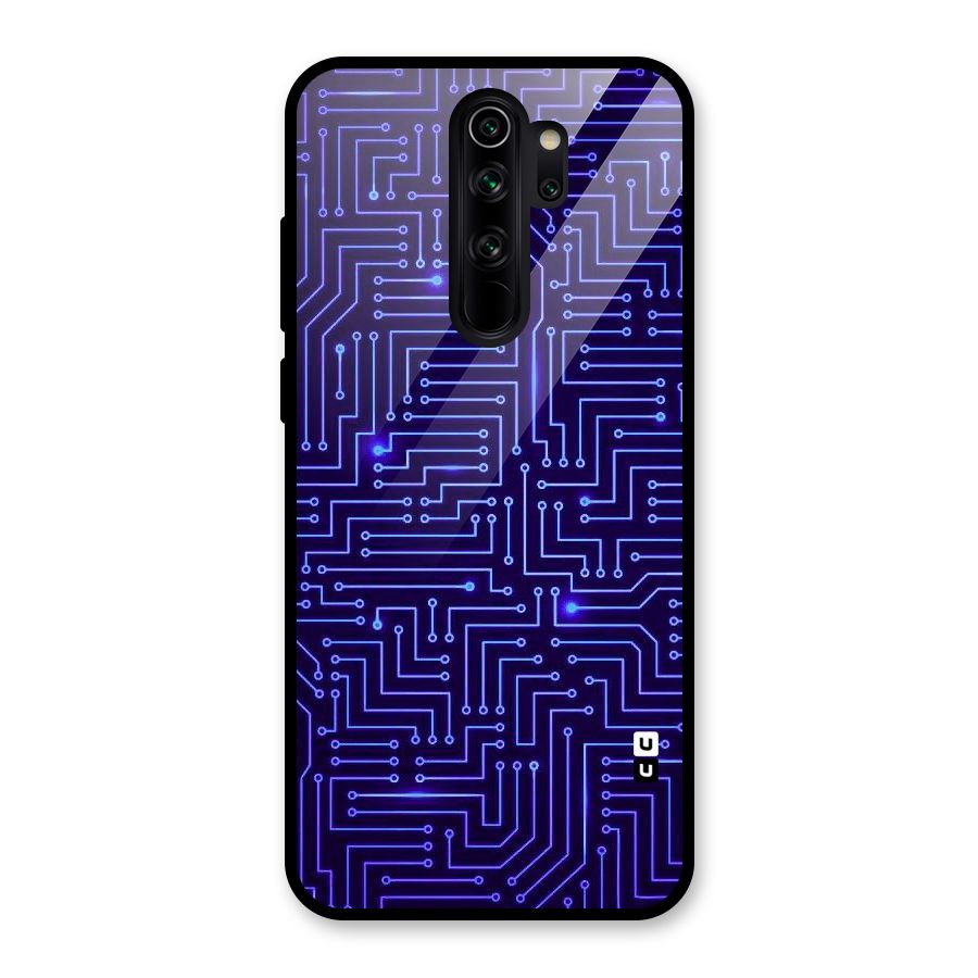 Dotting Lines Glass Back Case for Redmi Note 8 Pro