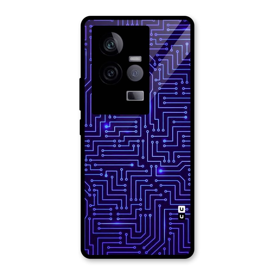 Dotting Lines Glass Back Case for Vivo iQOO 11 5G