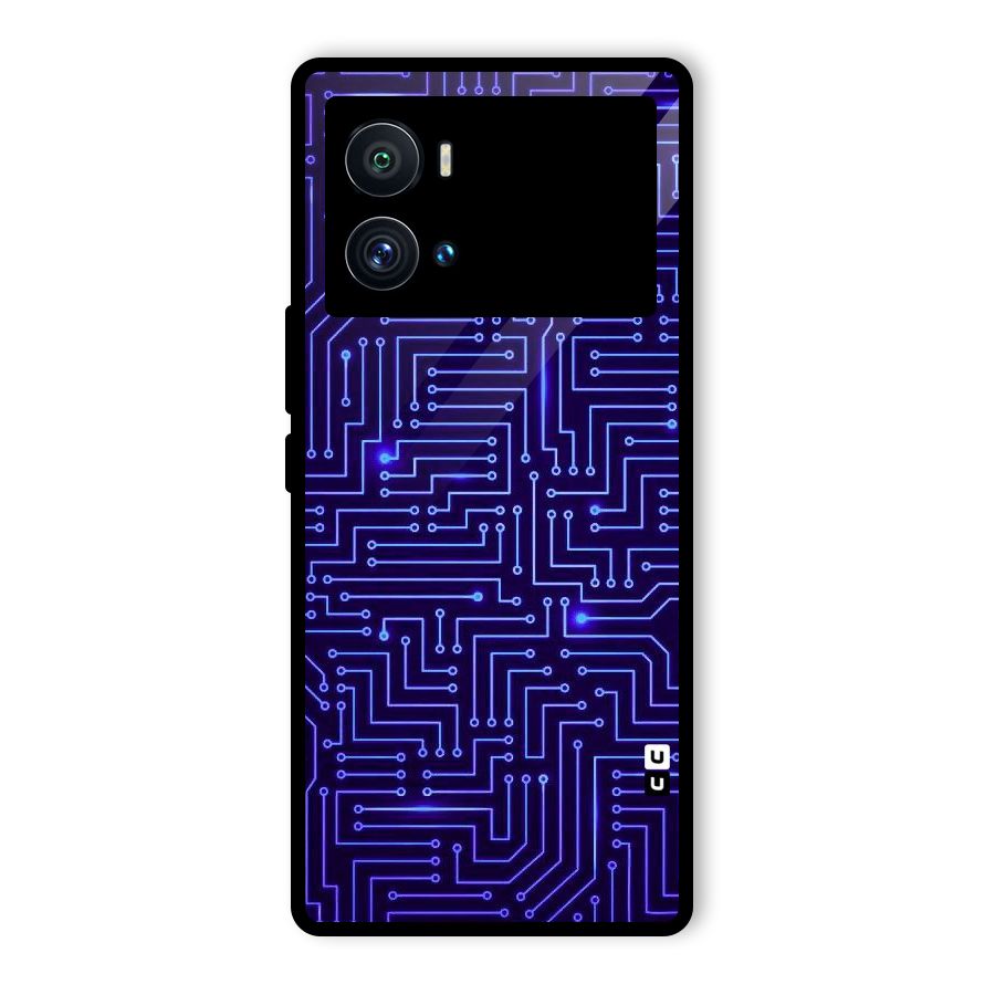 Dotting Lines Glass Back Case for Vivo iQOO 9 Pro
