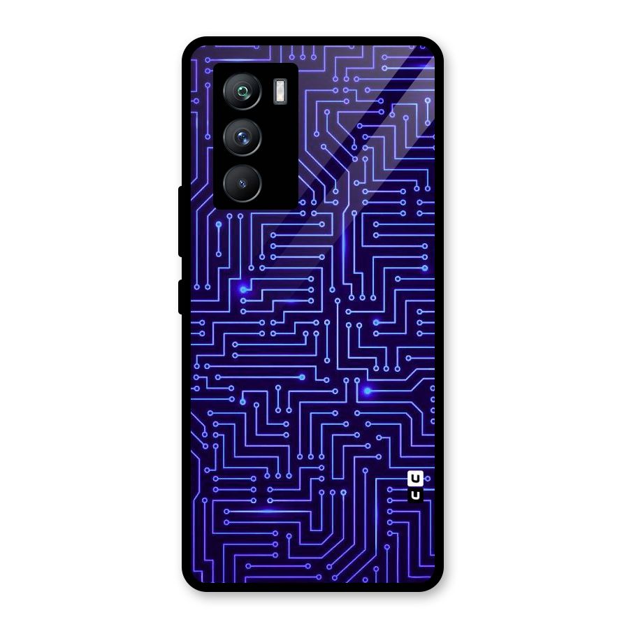 Dotting Lines Glass Back Case for Vivo iQOO 9 SE