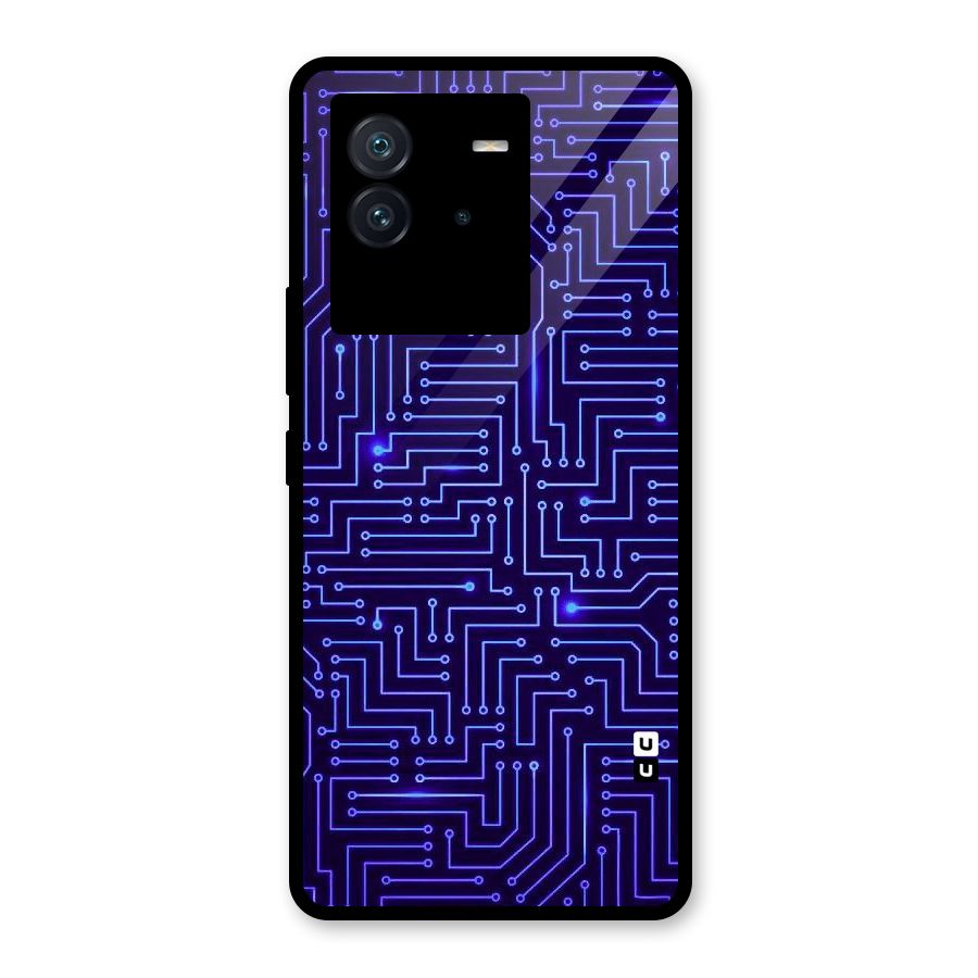 Dotting Lines Glass Back Case for Vivo iQOO Neo 6 5G