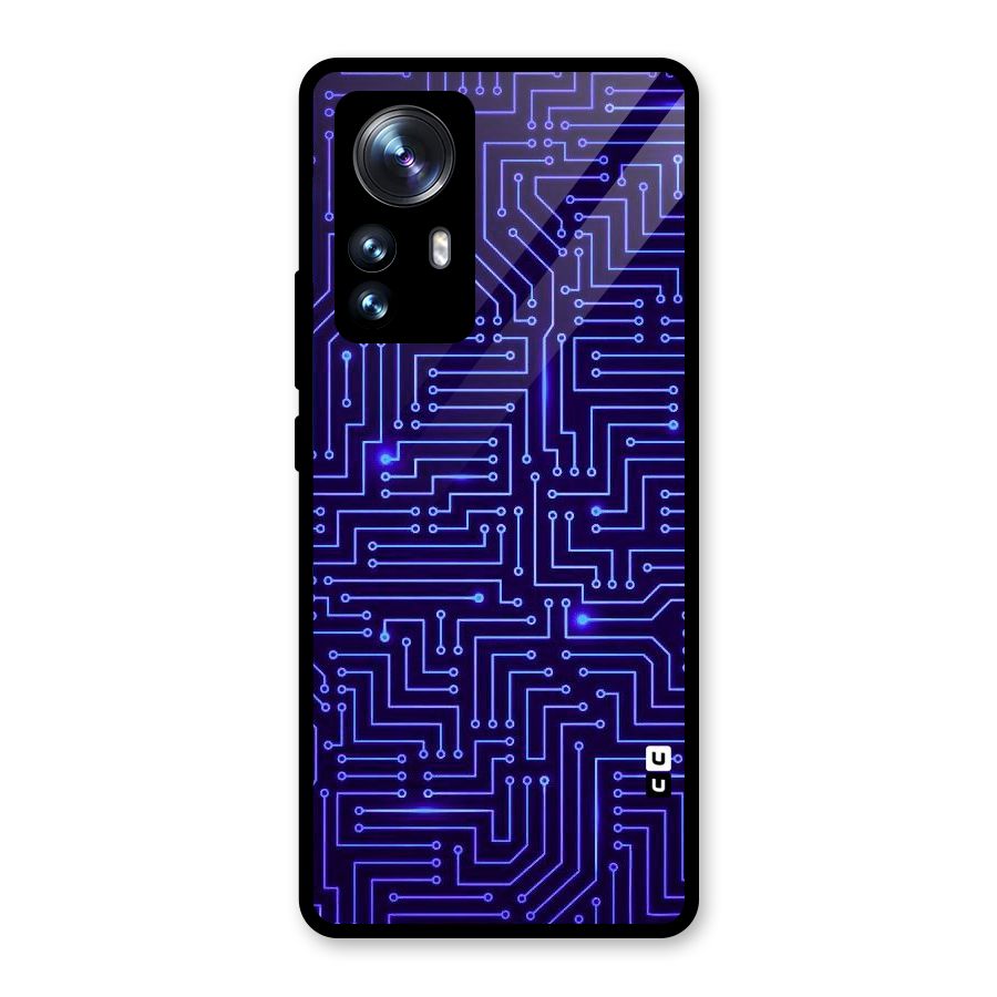 Dotting Lines Glass Back Case for Xiaomi 12 Pro