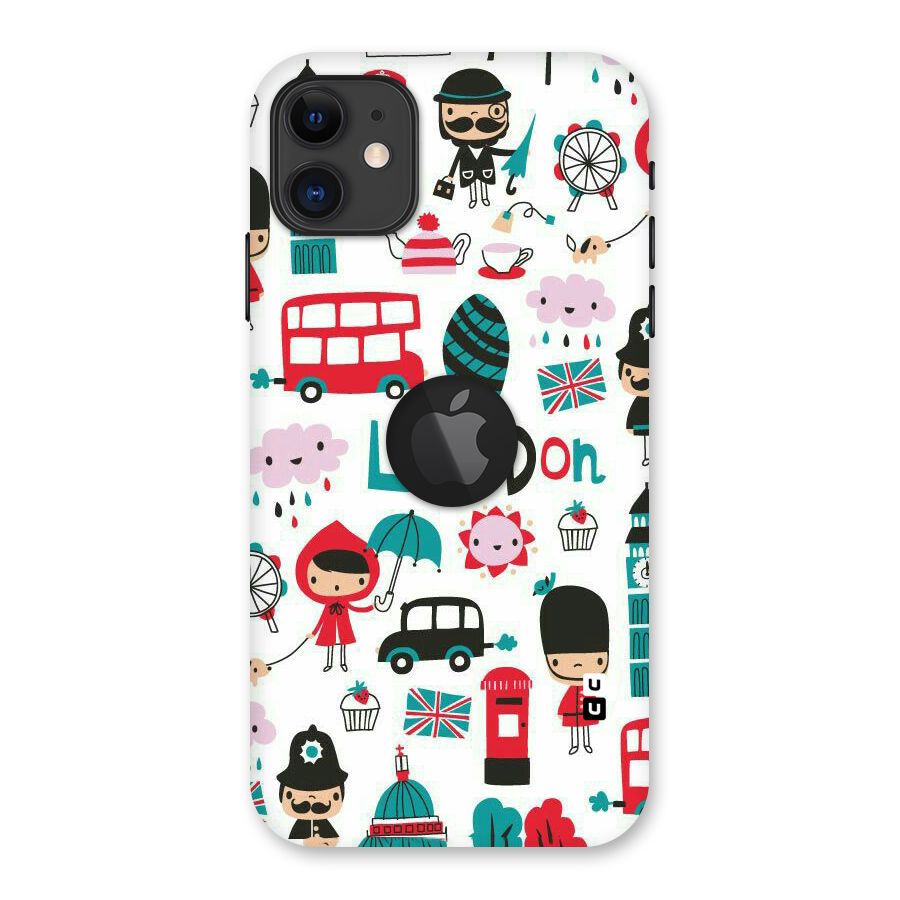 Double Decker Back Case for iPhone 11 Logo Cut