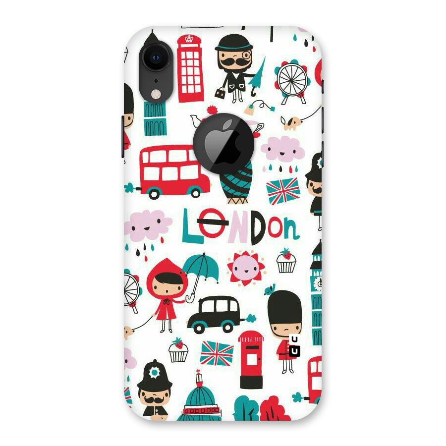Double Decker Back Case for iPhone XR Logo Cut