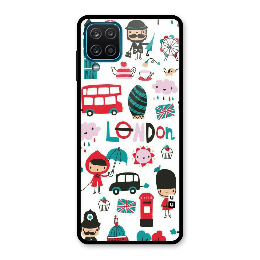 Double Decker Glass Back Case for Galaxy A12